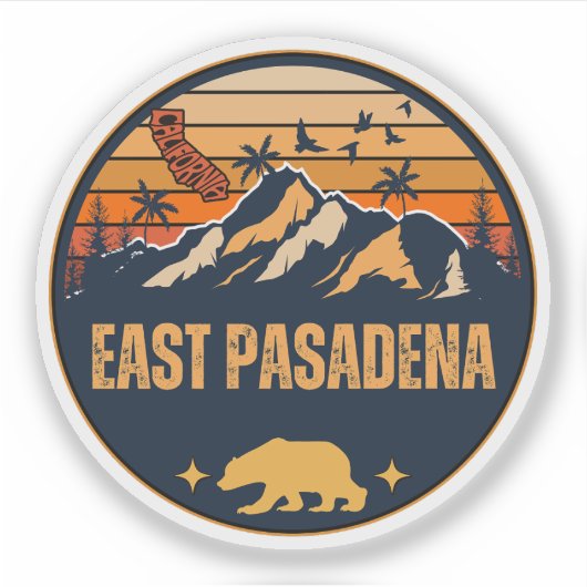 East Pasadena, Californië Sticker (Voorkant)