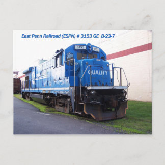 East Penn Railroad Locomotive #3153 Briefkaart