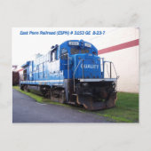 East Penn Railroad Locomotive #3153 Briefkaart (Voorkant)