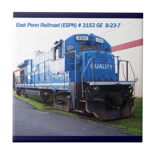 East Penn Railroad Locomotive #3153 Tile Tegeltje (Voorkant)