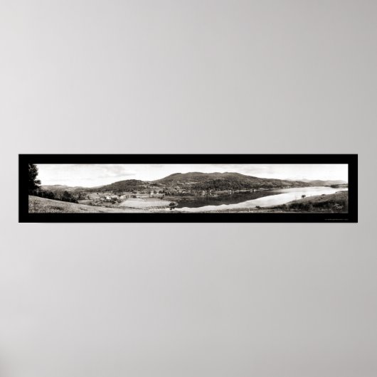 East Pittsford VT Dam Foto 1913 Poster (Voorkant)