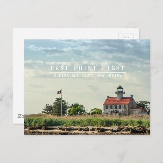 East Point Light. Briefkaart (Voorkant / Achterkant)