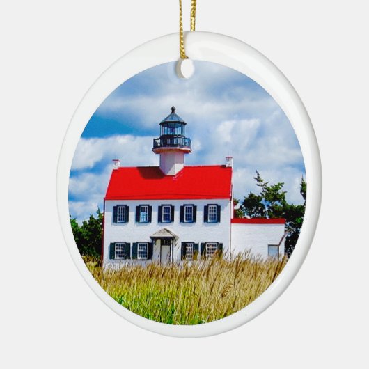 East Point Lighthouse Keramisch Ornament (Links)
