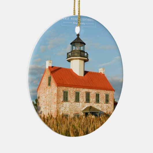 East Point Lighthouse. Keramisch Ornament (Rechts)