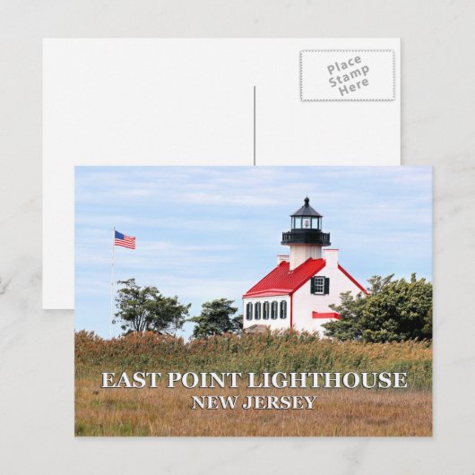 East Point Lighthouse, New Jersey Briefkaart (Voorkant / Achterkant)
