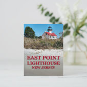 East Point Lighthouse, New Jersey Briefkaart (Staand voorkant)