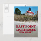 East Point Lighthouse, New Jersey Briefkaart (Voorkant / Achterkant)