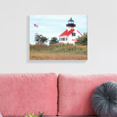 East Point Lighthouse, New Jersey Canvas Print (Insitu (Woonkamer))