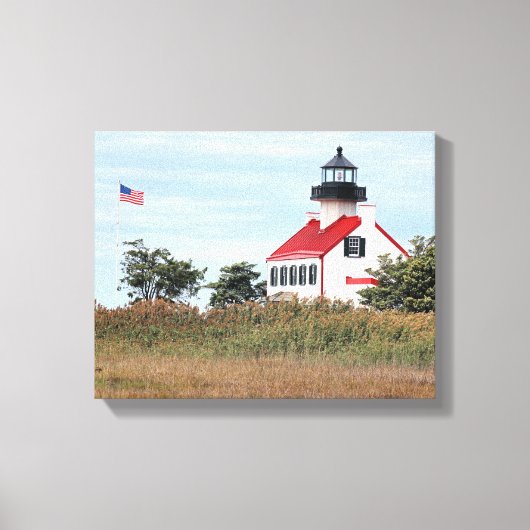 East Point Lighthouse, New Jersey Canvas Print (Voorkant)