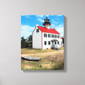East Point Lighthouse, New Jersey Canvas Print (Voorkant)