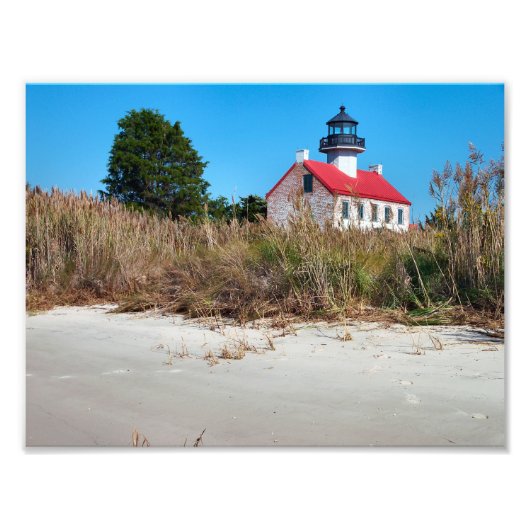 East Point Lighthouse, New Jersey Foto Afdruk (Voorkant)