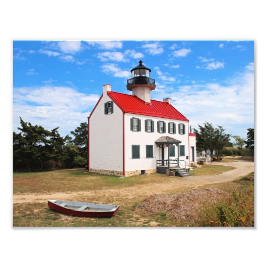East Point Lighthouse, New Jersey Foto Print Afdruk (Voorkant)