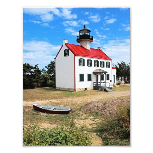 East Point Lighthouse, New Jersey Foto Print Afdruk (Voorkant)