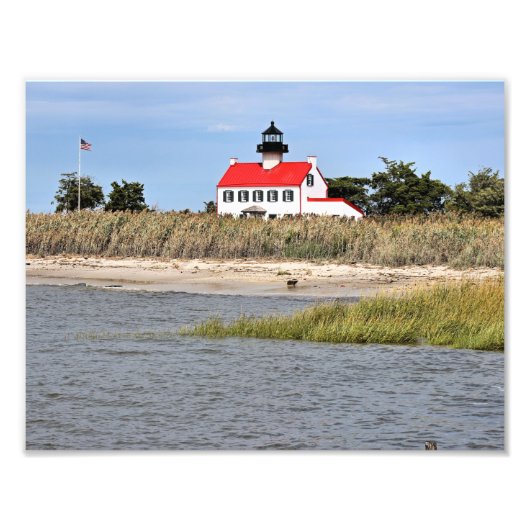 East Point Lighthouse, New Jersey Foto Print Foto Afdruk (Voorkant)