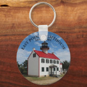 East Point Lighthouse, New Jersey Keyring Sleutelhanger (Voorkant)