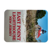 East Point Lighthouse, New Jersey Photo Magnet Magneet (Horizontaal)