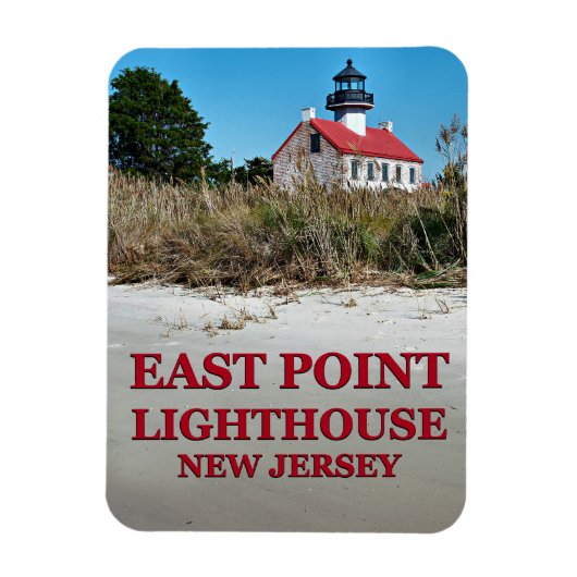 East Point Lighthouse, New Jersey Photo Magnet Magneet (Verticaal)