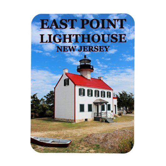 East Point Lighthouse, New Jersey Photo Magnet Magneet (Verticaal)