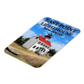 East Point Lighthouse, New Jersey Photo Magnet Magneet (Linkerzijde)