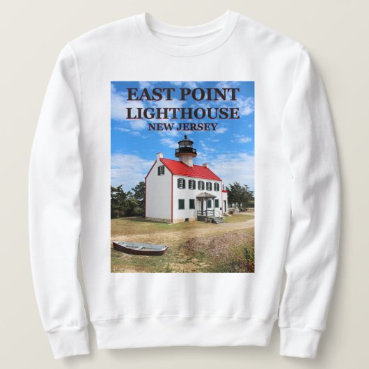 East Point Lighthouse, New Jersey Sweatshirt (Design voorkant)