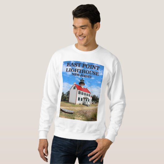 East Point Lighthouse, New Jersey Sweatshirt (Voorkant volledig)