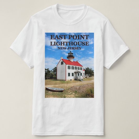 East Point Lighthouse, New Jersey T-Shirt (Design voorkant)