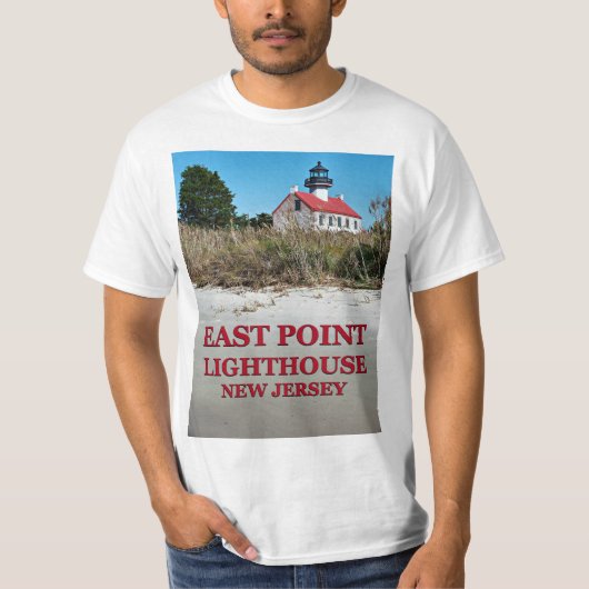 East Point Lighthouse, New Jersey T-Shirt (Voorkant)