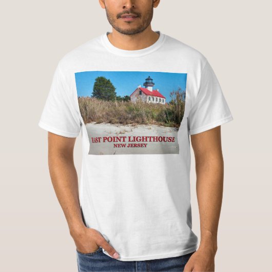 East Point Lighthouse, New Jersey T-Shirt (Voorkant)
