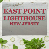 East Point Lighthouse, New Jersey theedoek (Gevouwen)