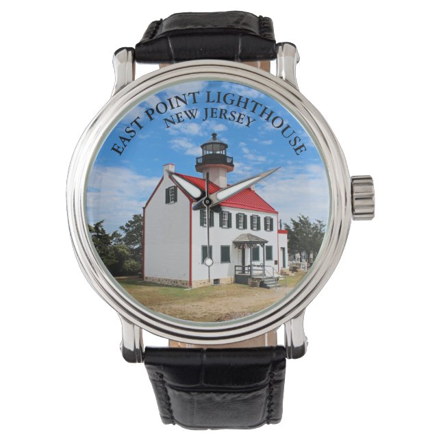 East Point Vuurtoren New Jersey eWatch Horloge (Voorkant)