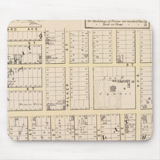 East Providence Rhode Island Map Muismat (Voorkant)