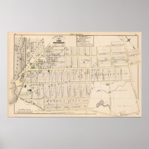 East Providence Rhode Island Map Poster