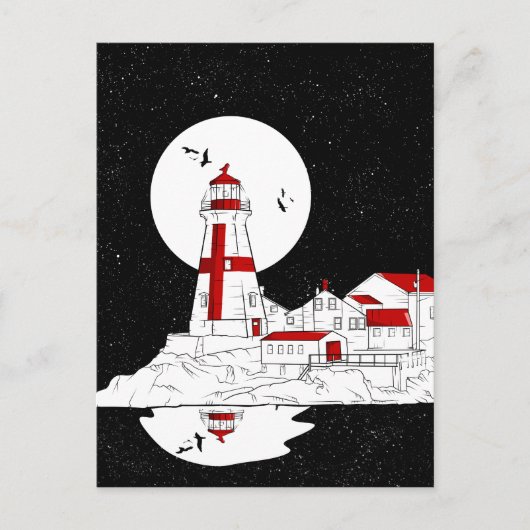 East Quoddy Head Lighthouse flat Briefkaart (Voorkant)