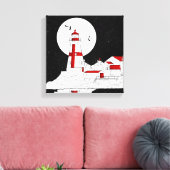 East Quoddy Head Lighthouse flat Canvas Afdruk (Insitu (Woonkamer))