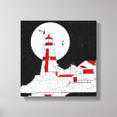 East Quoddy Head Lighthouse flat Canvas Afdruk (Voorkant)