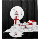 East Quoddy Head Lighthouse flat Douchegordijn (Voorkant)