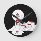 East Quoddy Head Lighthouse flat Ronde Klok (Voorkant)