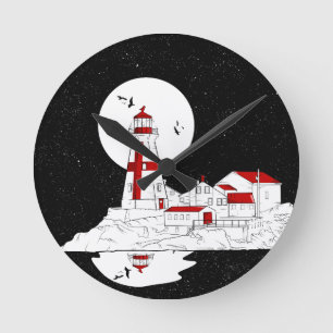 East Quoddy Head Lighthouse flat Ronde Klok