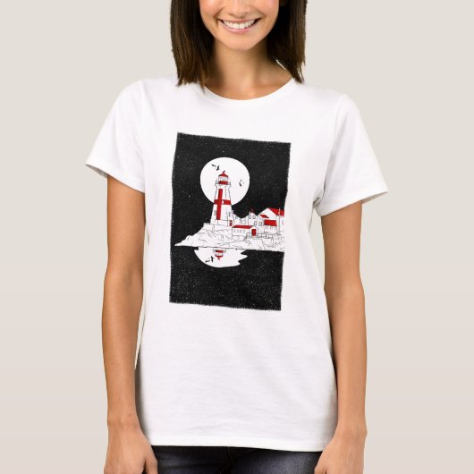 East Quoddy Head Lighthouse flat shirt amazon (Voorkant)