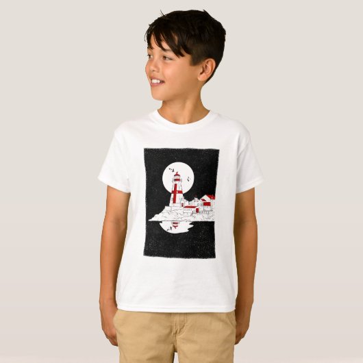 East Quoddy Head Lighthouse flat shirt amazon (Voorkant volledig)