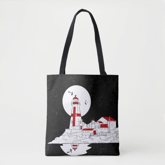 East Quoddy Head Lighthouse flat Tote Bag (Voorkant)
