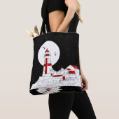 East Quoddy Head Lighthouse flat Tote Bag (Dichtbij)