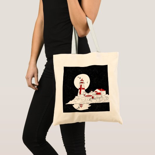 East Quoddy Head Lighthouse flat Tote Bag (Voorkant (product))