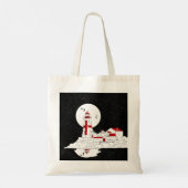 East Quoddy Head Lighthouse flat Tote Bag (Achterkant)