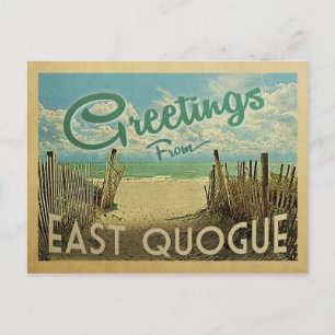 East Quogue Briefkaart Beach Vintage Travel