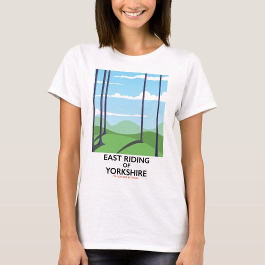 East Riding of Yorkshire reisposter T-shirt (Voorkant)