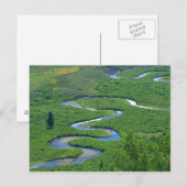 East River nabij de stad Crested Butte. Briefkaart (Voorkant / Achterkant)