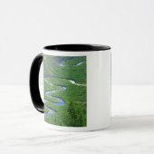 East River nabij de stad Crested Butte. Mok (Voorkant links)