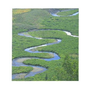 East River nabij de stad Crested Butte. Notitieblok