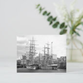 East River Ships, 1900 Briefkaart (Staand voorkant)